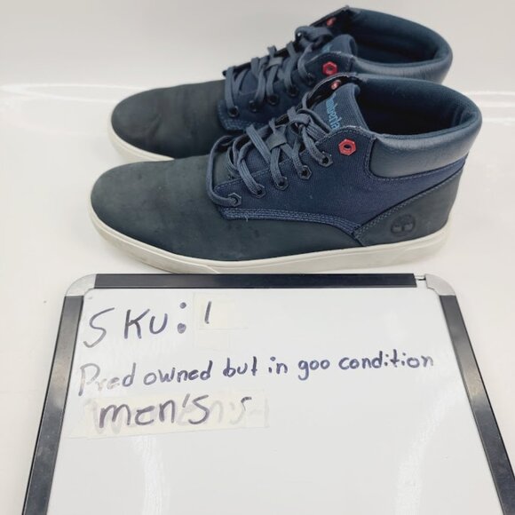 Timberland Men’s Navy Blue Mid Top Sneakers Size 8.5 - Picture 8 of 8